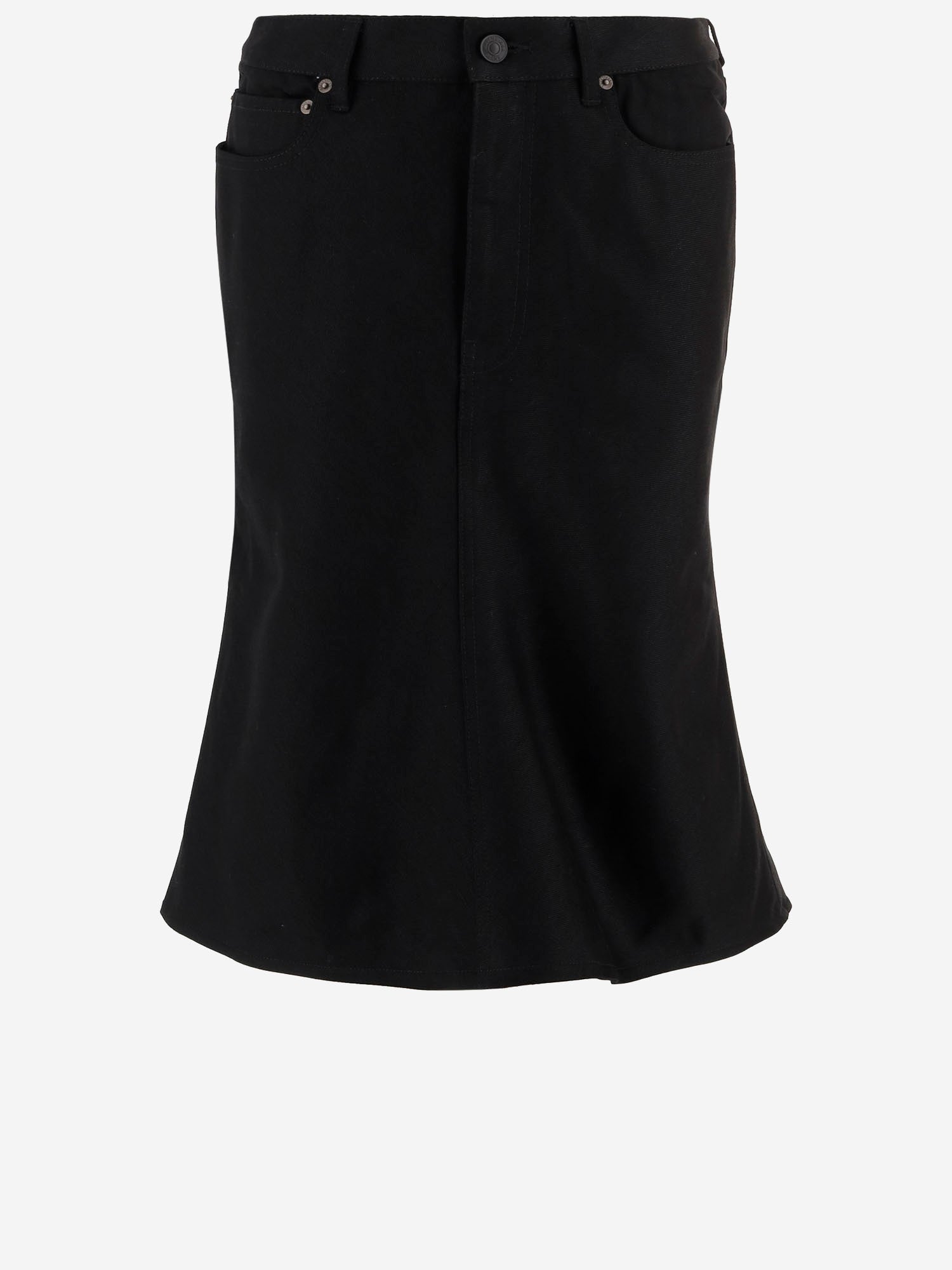 GONNA MIDI GODET IN COTONE 852330 TTWA41000 BALENCIAGA 
