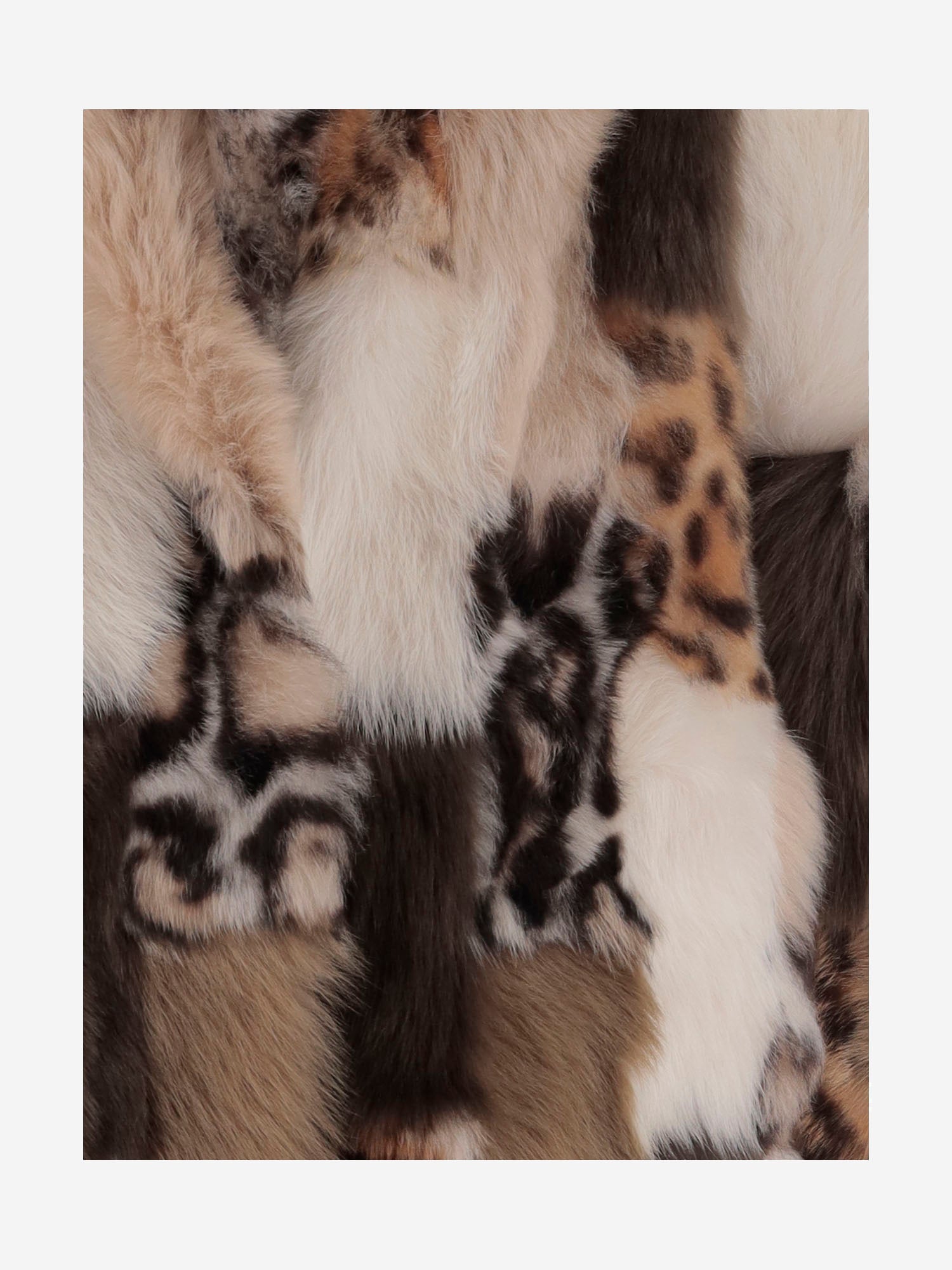 GIACCA IN SHEARLING COLOR-BLOCK 25133 304VARIANTEUNICA BLANCHA 