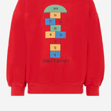 FELPA IN COTONE CON STAMPA B225AC036  BOBO CHOSES KIDS 