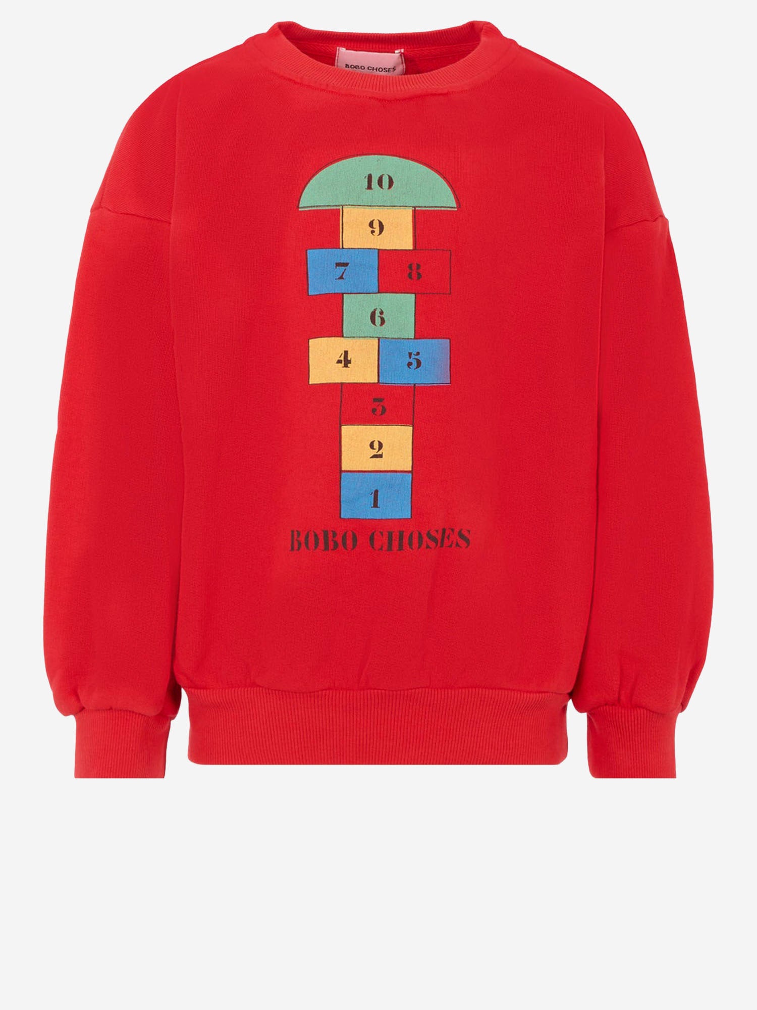 FELPA IN COTONE CON STAMPA B225AC036  BOBO CHOSES KIDS 