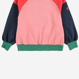 Felpa in cotone color block "Tic Tac Toe" B225AC046  BOBO CHOSES KIDS 