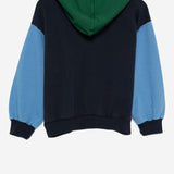 FELPA CON CAPPUCCIO IN COTONE CON LOGO B225AC048  BOBO CHOSES KIDS 