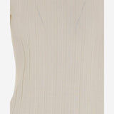 MAGLIA IN LANA E SETA A COSTE 6252K21070 ECRU CARVEN 