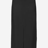 GONNA MIDI IN ACETATO E VISCOSA 6252K21098 DEEPBLACK CARVEN 