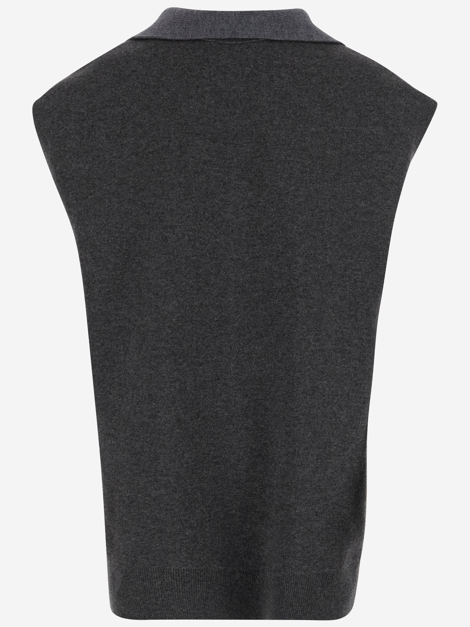 TOP IN CASHMERE CON SCIARPA AL COLLO 6252K21145 FLANNEL CARVEN 