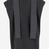 TOP IN CASHMERE CON SCIARPA AL COLLO 6252K21145 FLANNEL CARVEN 