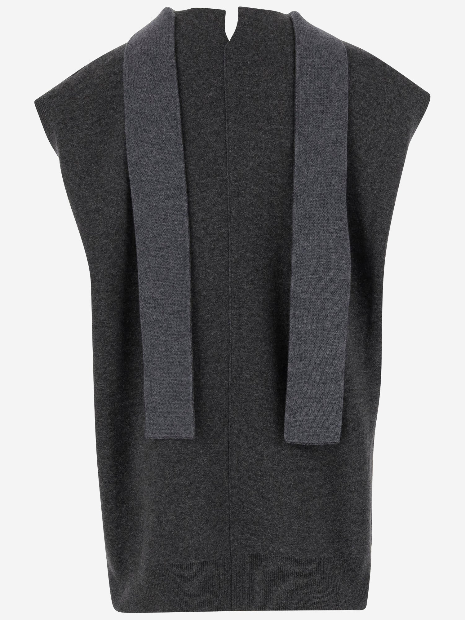 TOP IN CASHMERE CON SCIARPA AL COLLO 6252K21145 FLANNEL CARVEN 