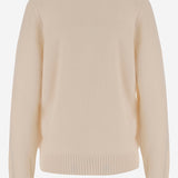 MAGLIONE IN CASHMERE 6252K21148 ECRU CARVEN 