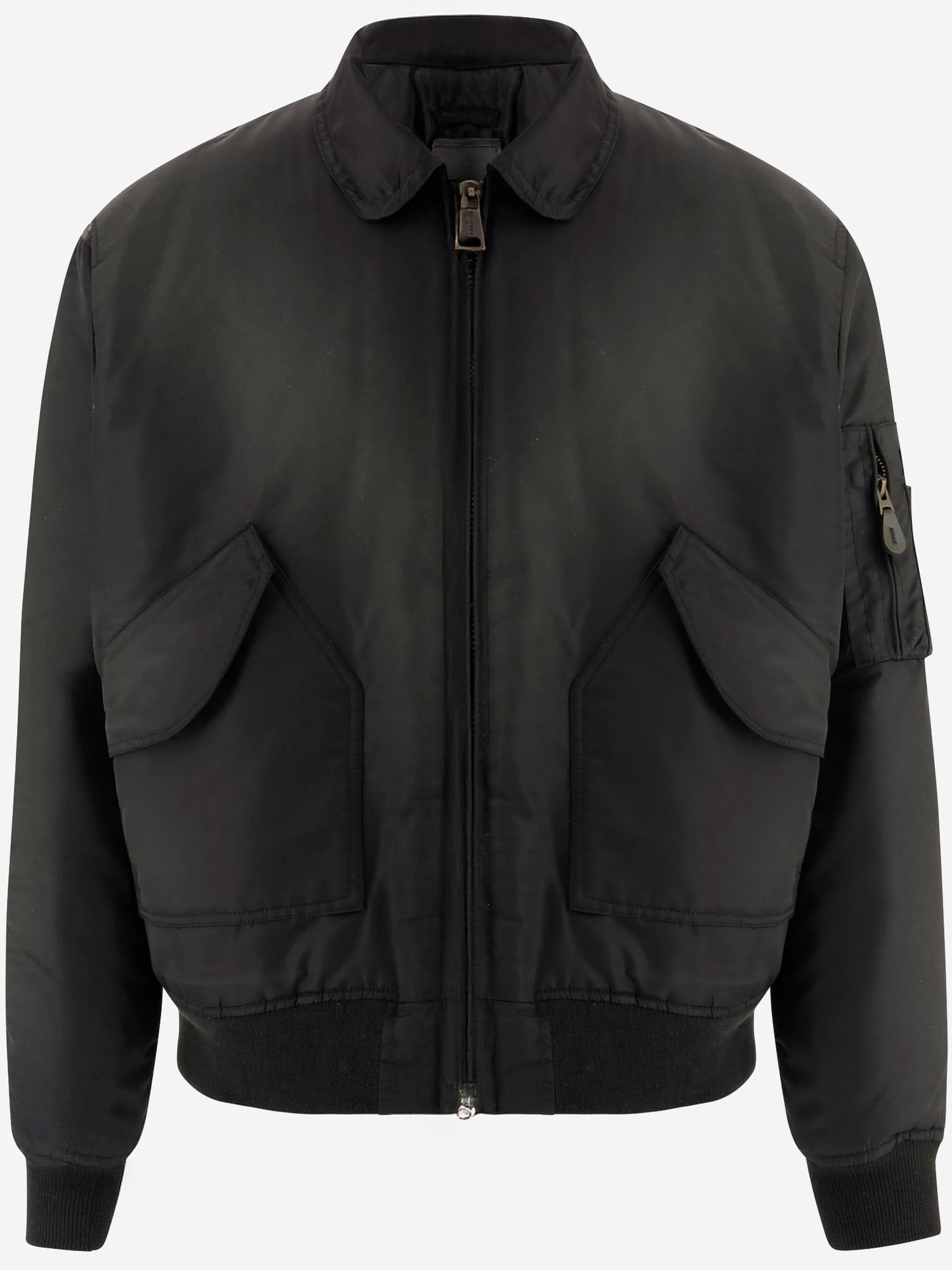 GIACCA BOMBER IN NYLON CON BORDI A COSTE BB004  CULTURA 