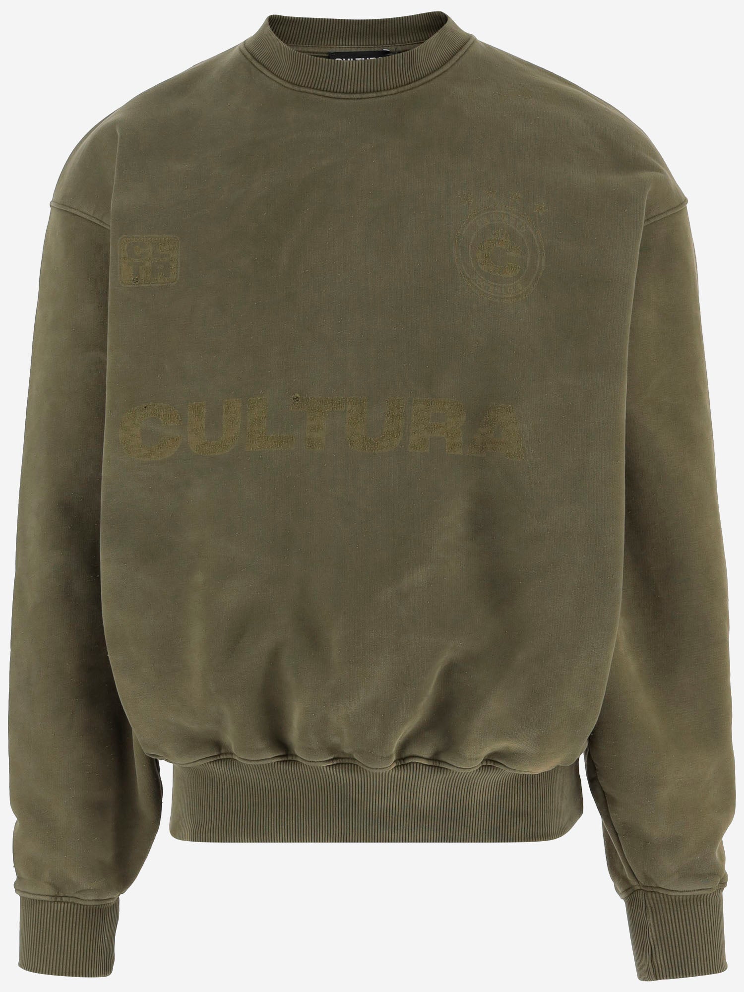 FELPA OVERSIZE IN COTONE CON LOGO J007  CULTURA 