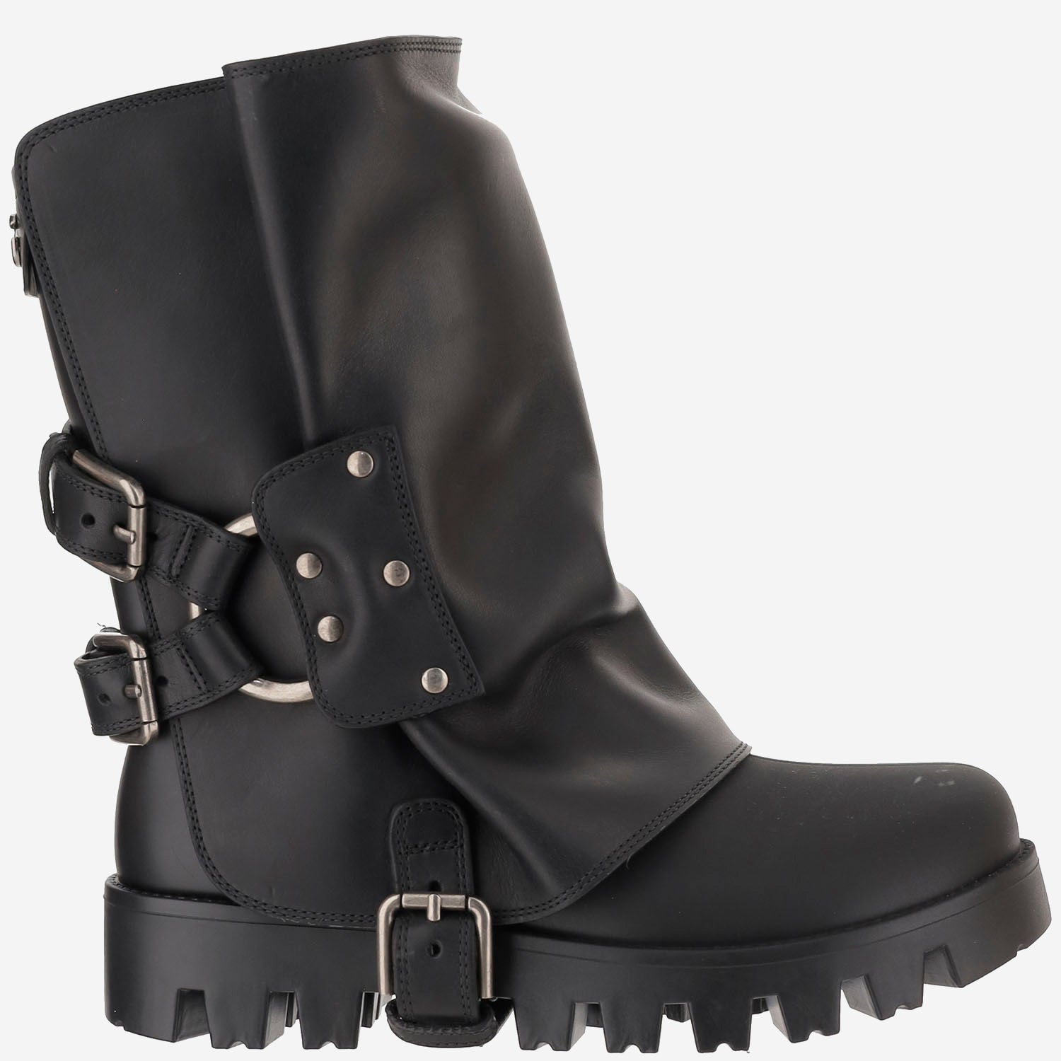 STIVALETTI IN GOMMA E PELLE CT1109 AX8728B956 DOLCE & GABBANA 