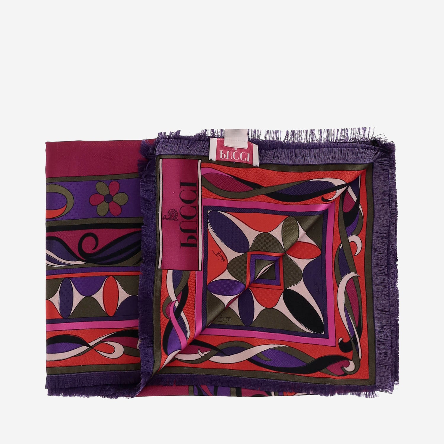 Foulard in seta con stampa 5UGB80 5UC222 EMILIO PUCCI 