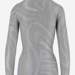 MAGLIA IN JERSEY LAMé CON MOTIVO ASTRATTO 5UJM11 5U767987 EMILIO PUCCI 