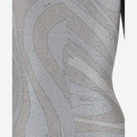 MAGLIA IN JERSEY LAMé CON MOTIVO ASTRATTO 5UJM11 5U767987 EMILIO PUCCI 