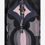 ABITO IN SETA CON STAMPA GEOMETRICA 5URG20 5U881023 EMILIO PUCCI 