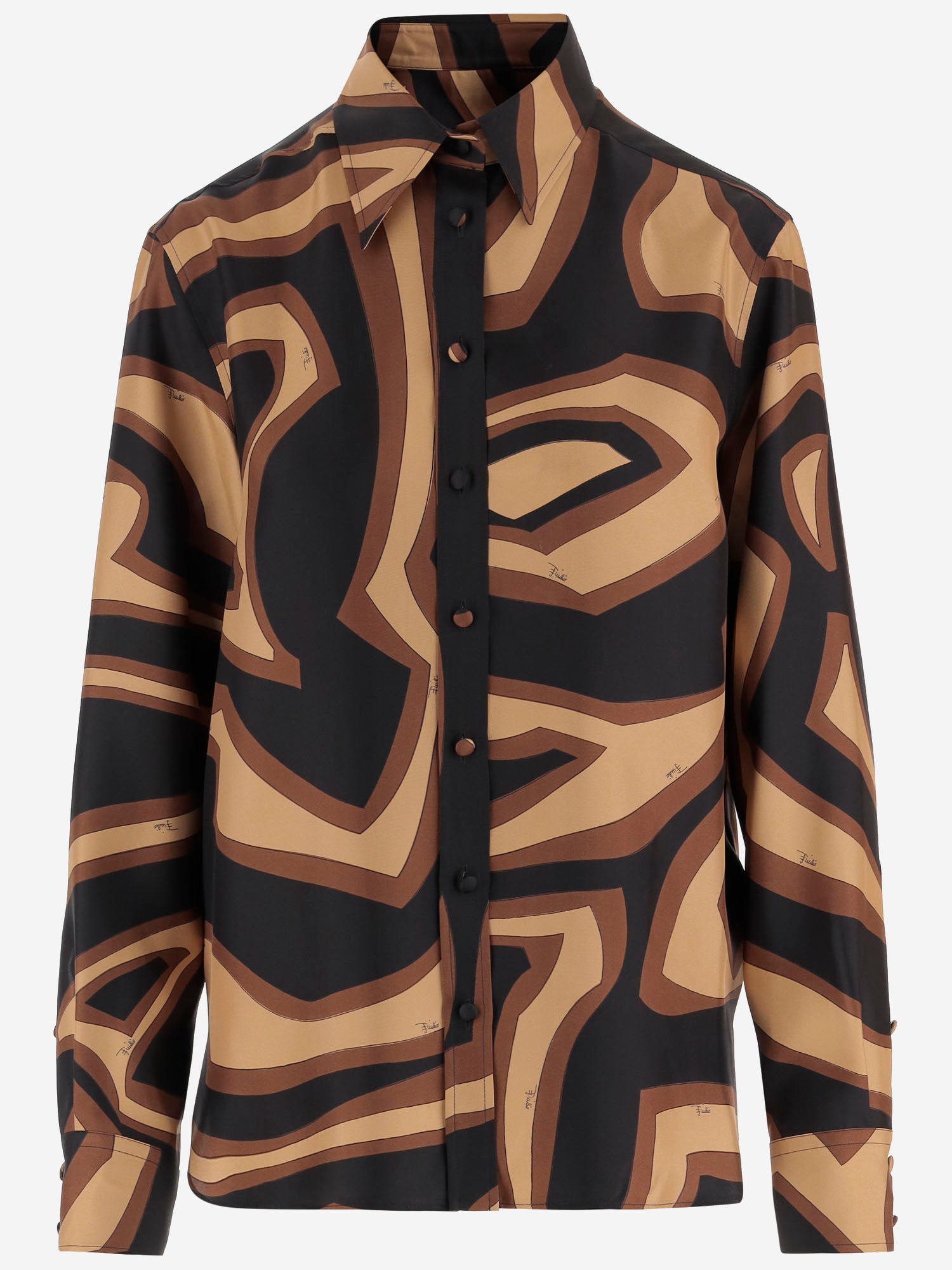 CAMICIA IN SETA CON STAMPA LABIRINTO 5URJ09 5U741049 EMILIO PUCCI 