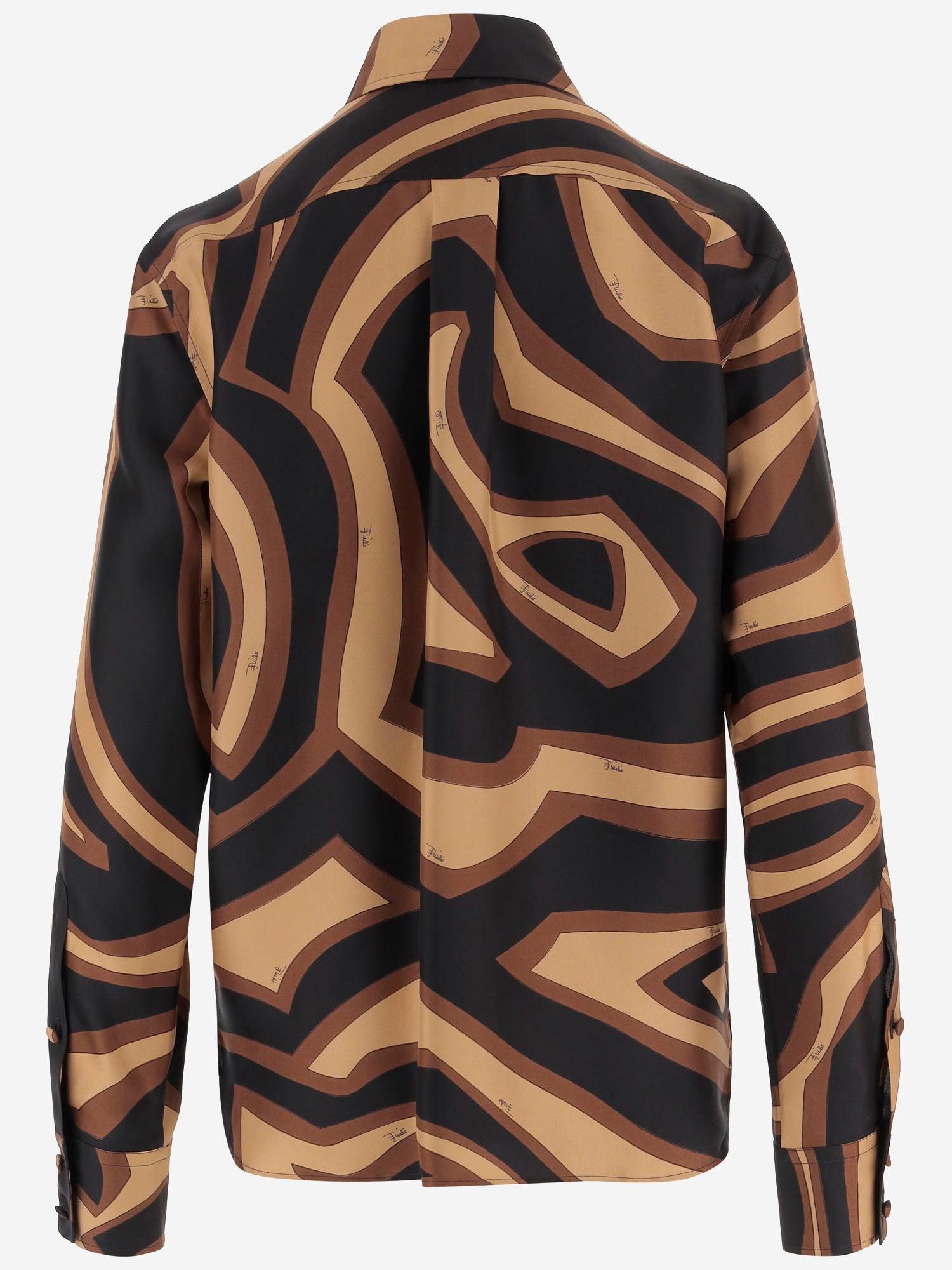 CAMICIA IN SETA CON STAMPA LABIRINTO 5URJ09 5U741049 EMILIO PUCCI 