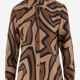 CAMICIA IN SETA CON STAMPA LABIRINTO 5URJ25 5U741050 EMILIO PUCCI 