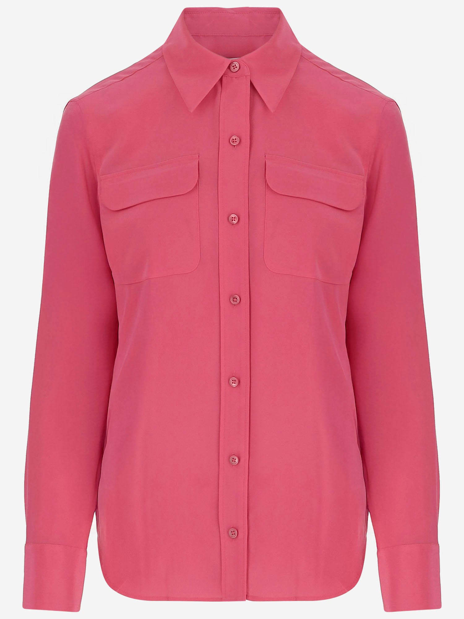 CAMICIA SIGNATURE IN SETA Q23E231 RASPBERRYSORBET EQUIPMENT 