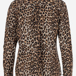 CAMICIA IN SETA CON MOTIVO ANIMALIER Q588E231 NATURAL EQUIPMENT 