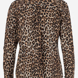 CAMICIA IN SETA CON MOTIVO ANIMALIER Q588E231 NATURAL EQUIPMENT 