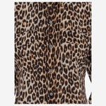 CAMICIA IN SETA CON MOTIVO ANIMALIER Q588E231 NATURAL EQUIPMENT 