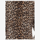CAMICIA IN SETA CON MOTIVO ANIMALIER Q588E231 NATURAL EQUIPMENT 