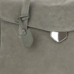 BORSA VIRGINIA IN PELLE SCAMOSCIATA VIRGINIA SMOKYGREEN FRANZI MILANO 