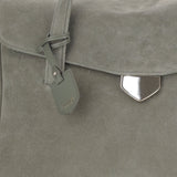 BORSA VIRGINIA IN PELLE SCAMOSCIATA VIRGINIA SMOKYGREEN FRANZI MILANO 