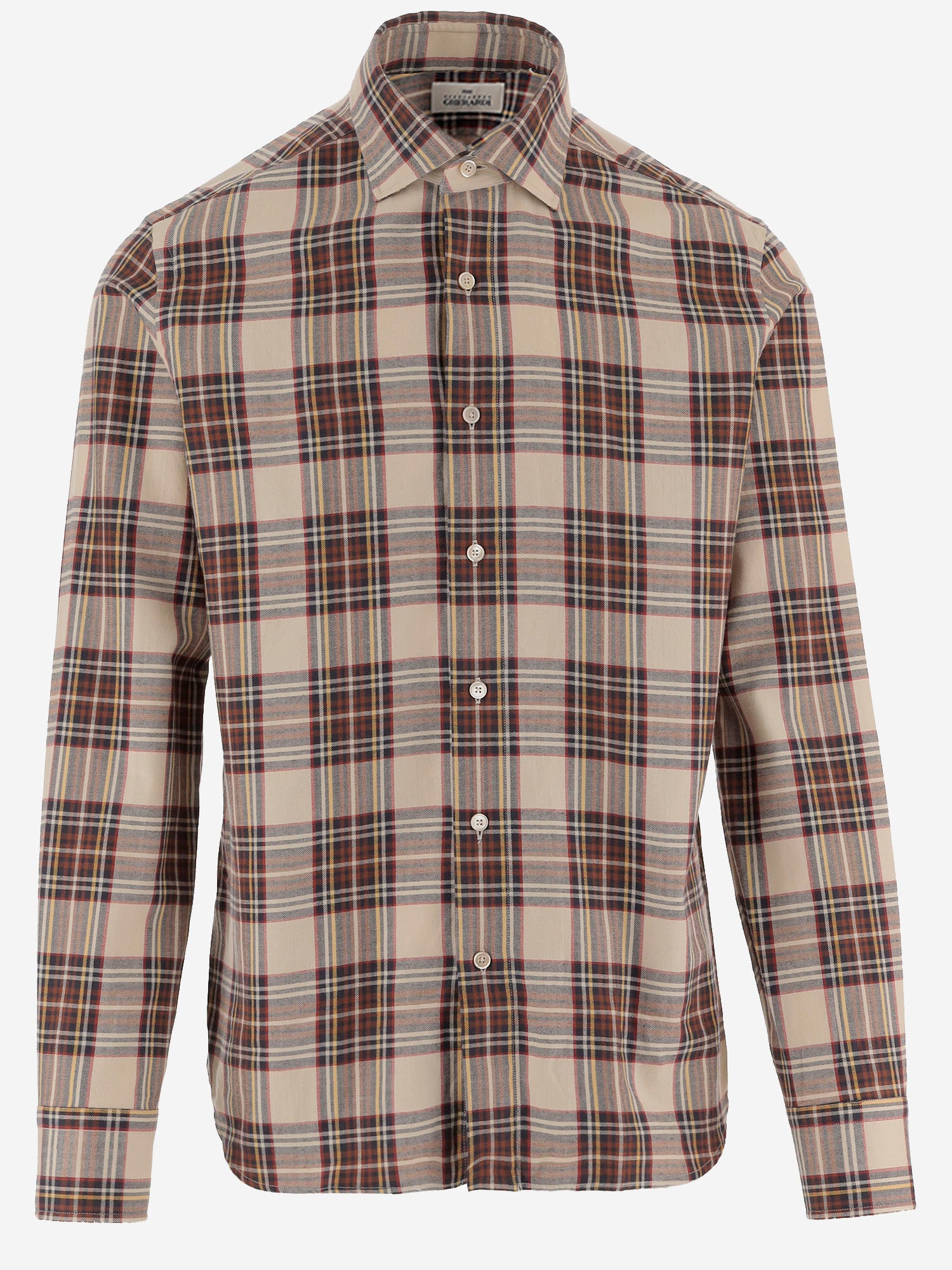CAMICIA IN COTONE CON MOTIVO A QUADRI REGENT6 75Q4920 GHERARDI 