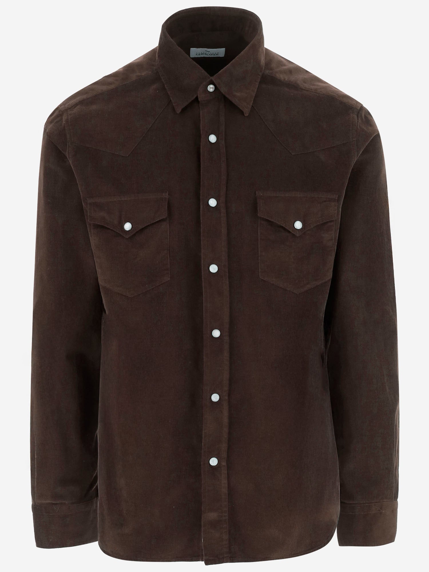 Camicia in velluto di cotone TEXANA6 75V1530 GHERARDI 