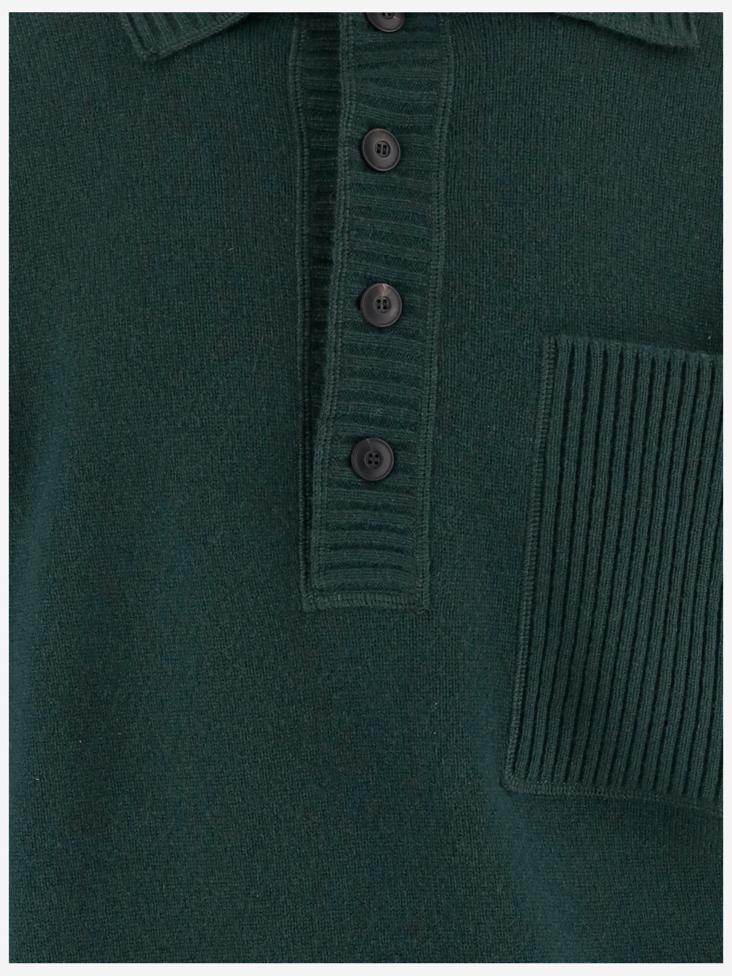 MAGLIONE IN LANA E CASHMERE CON COLLETTO A COSTE GM002191 AF20324UB002 GIORGIO ARMANI 