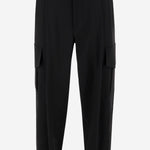PANTALONI CARGO IN LANA GM002252 TE10043UC001 GIORGIO ARMANI 