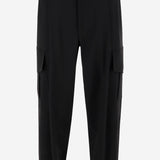 PANTALONI CARGO IN LANA GM002252 TE10043UC001 GIORGIO ARMANI 