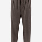 Pantaloni in misto lana stretch con pinces GM002253 TE11804M1198 GIORGIO ARMANI 