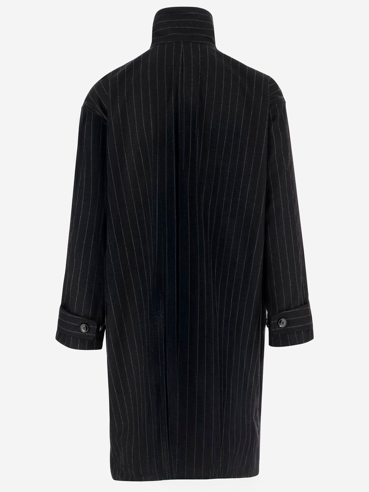 CAPPOTTO IN MISTO CASHMERE CON MOTIVO A RIGHE GM002277 TE17628O8007 GIORGIO ARMANI 