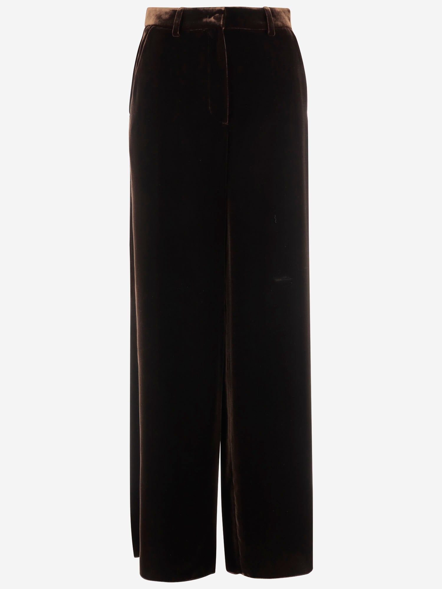 PANTALONI A GAMBA AMPIA IN VISCOSA E SETA GW001563 TE10831U8130 GIORGIO ARMANI 