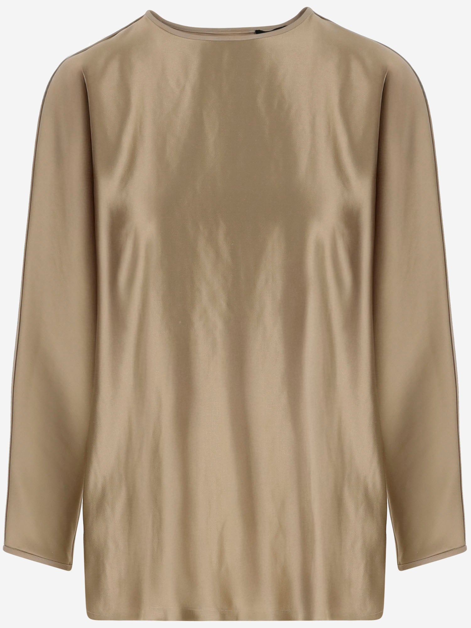 MAGLIA IN SETA EFFETTO LUCIDO GW001580 TE15808U6208 GIORGIO ARMANI 