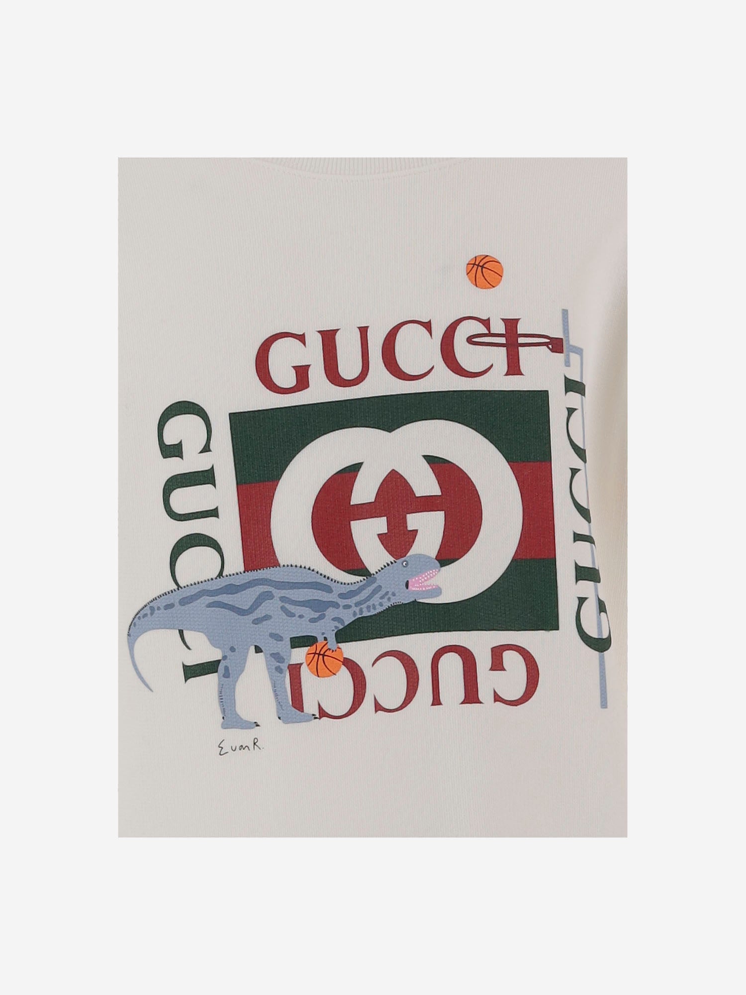 FELPA IN COTONE CON STAMPA 569693 XJHFI9214 GUCCI KIDS 