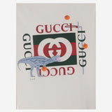 T-shirt in cotone con stampa 575114 XJHFH9214 GUCCI KIDS 