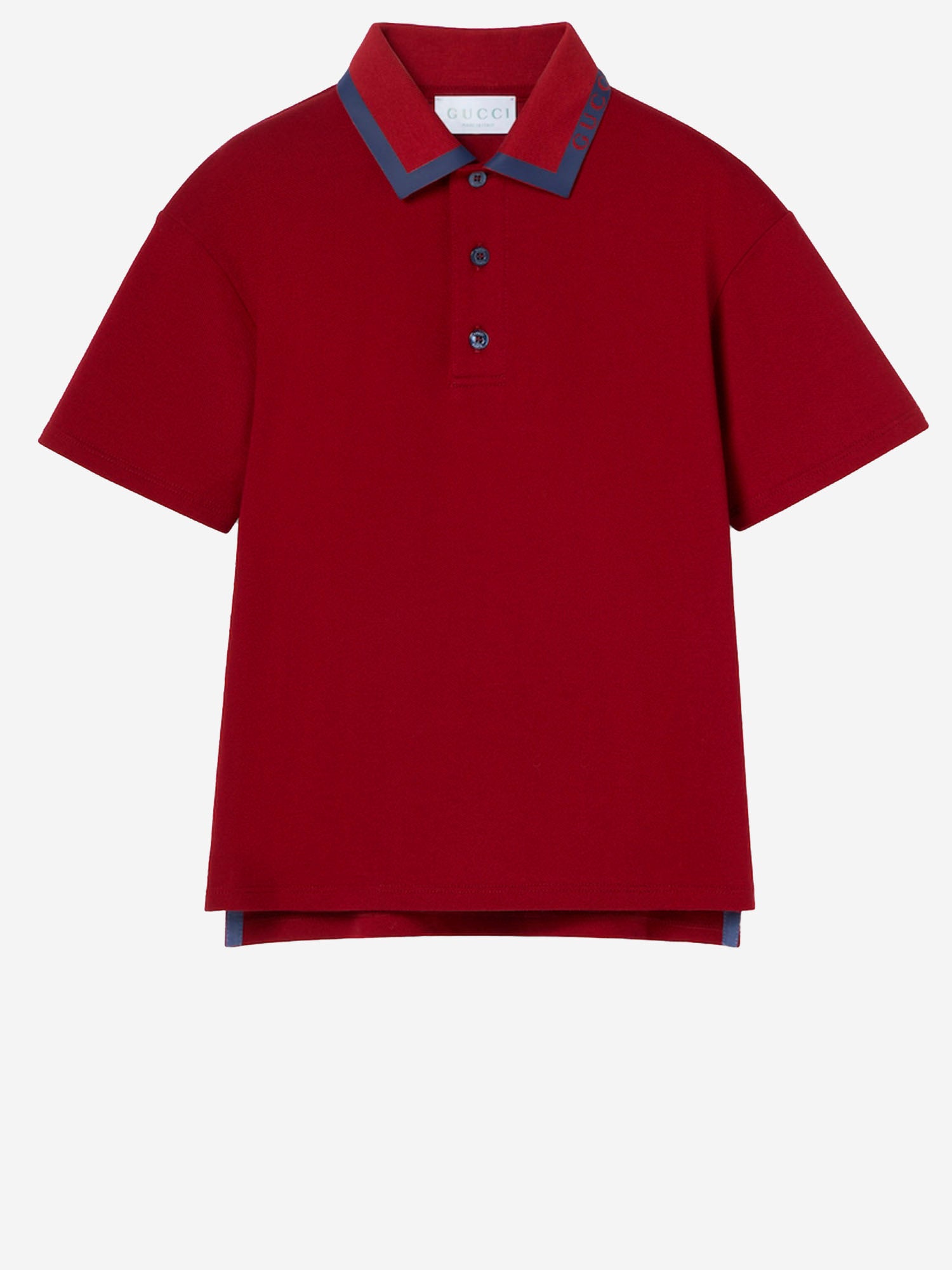 POLO IN COTONE STRETCH CON LOGO 591426 XJHAO6257 GUCCI KIDS 