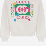 Felpa in cotone con stampa 799331 XJHFR9214 GUCCI KIDS 