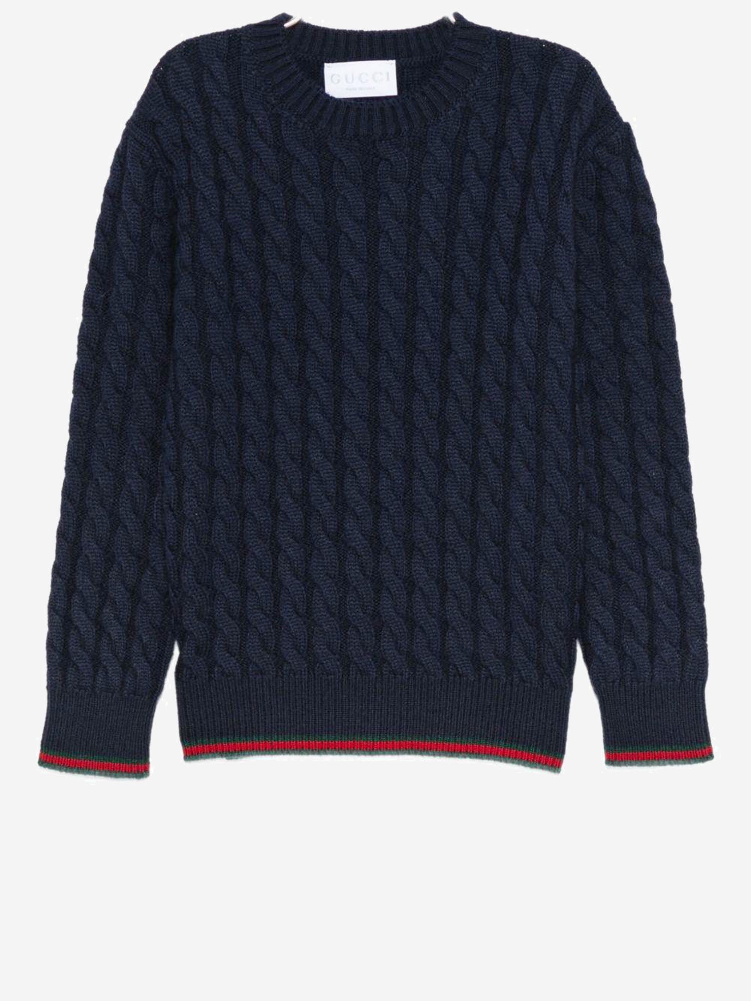 MAGLIONE IN LANA CON DETTAGLIO WEB 823229 XKEWQ4180 GUCCI KIDS 