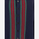 CARDIGAN IN LANA CON BANDE A CONTRASTO 823399 XKEXL4551 GUCCI KIDS 