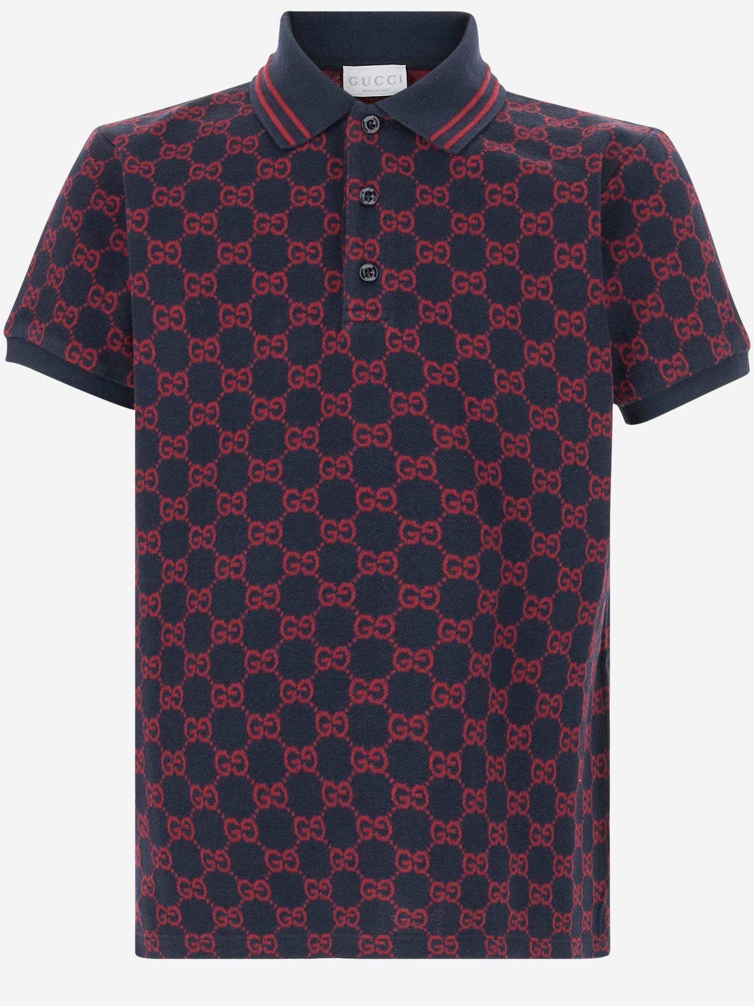 POLO IN COTONE GG 825157 XJHBA4390 GUCCI KIDS 