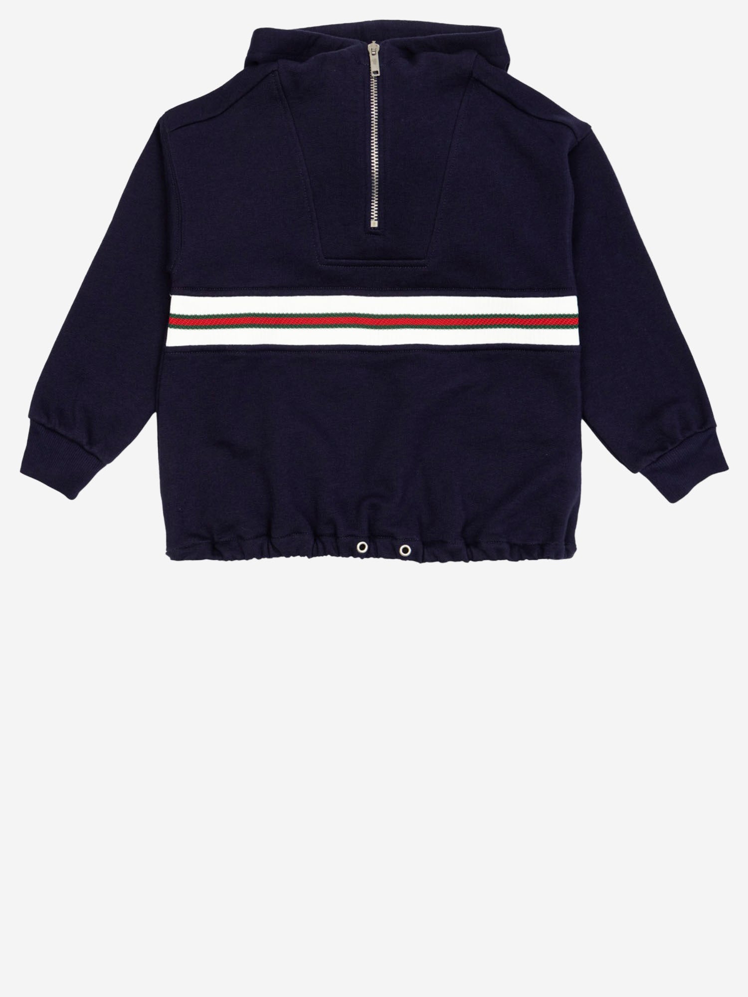 FELPA IN COTONE CON NASTRO WEB 825176 XJHAQ4780 GUCCI KIDS 