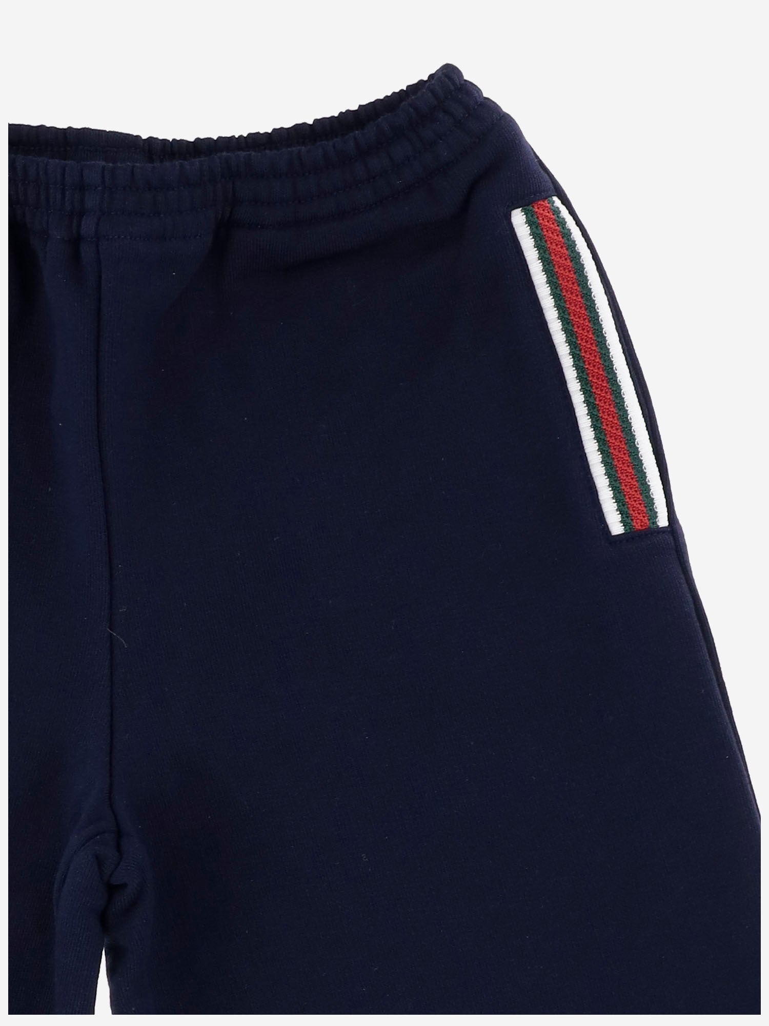 PANTALONI IN COTONE CON NASTRO WEB 825179 XJHAQ4780 GUCCI KIDS 