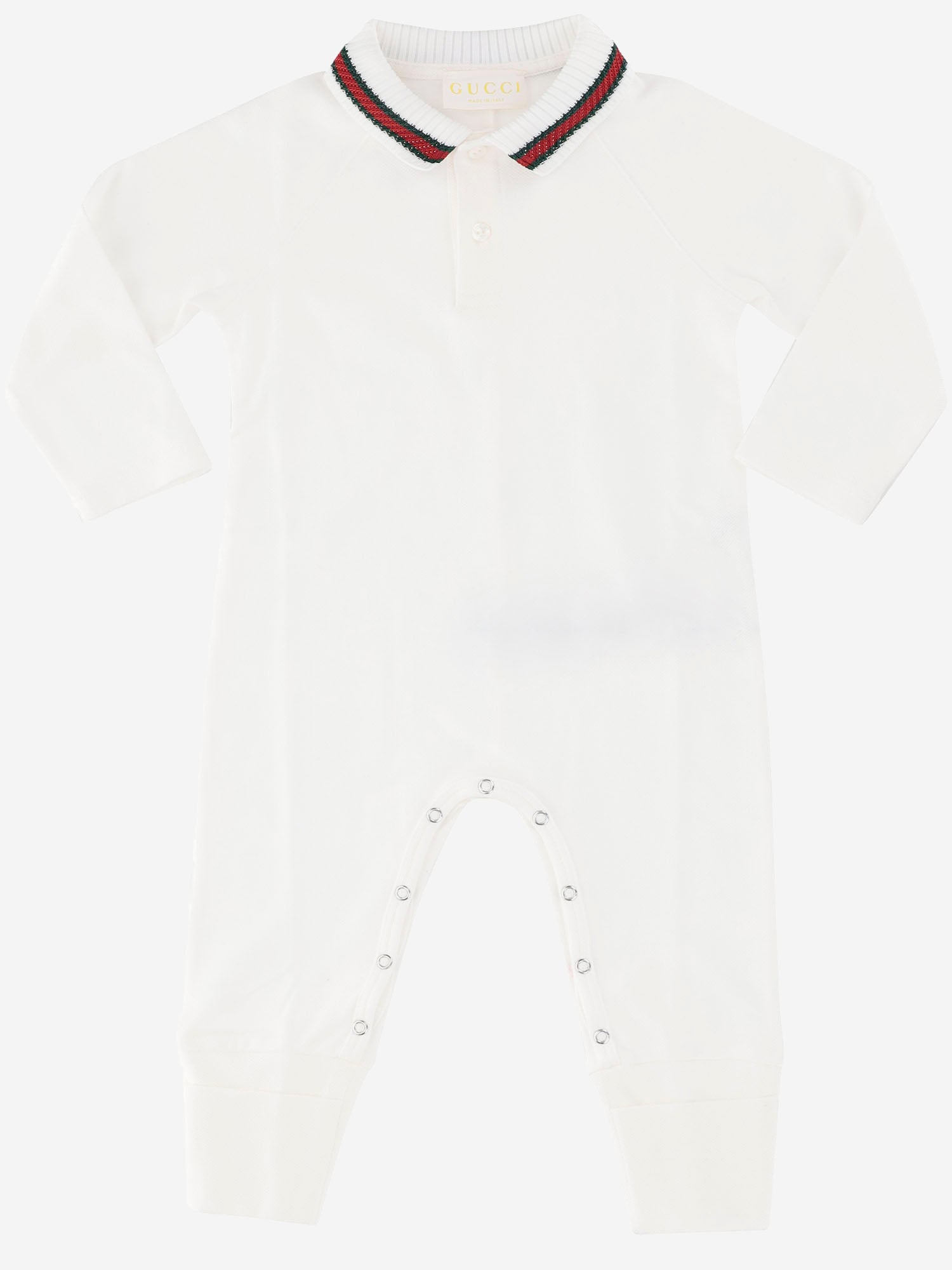 TUTINA IN COTONE STRETCH CON WEB 825183 XJHAM9024 GUCCI KIDS 