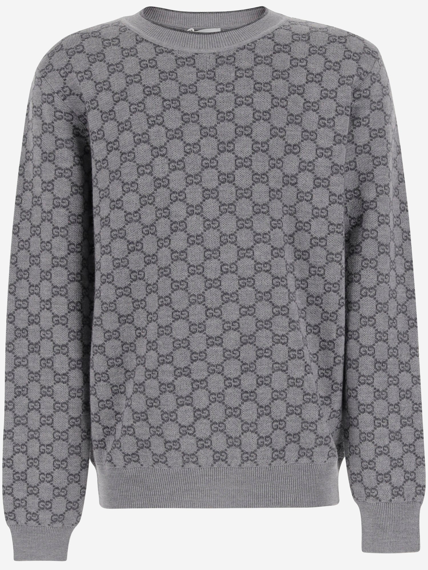 Maglione in jacquard di lana GG 834349 XKEZO1018 GUCCI KIDS 