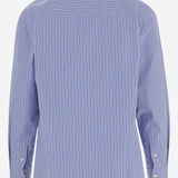 CAMICIA IN COTONE CON MOTIVO A RIGHE E STAMPA GRAFICA HPB009W25 1 HOMME 